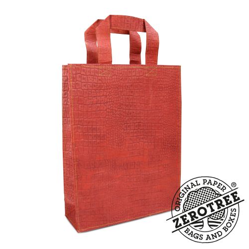 Recycled bag with croco design - Image 2